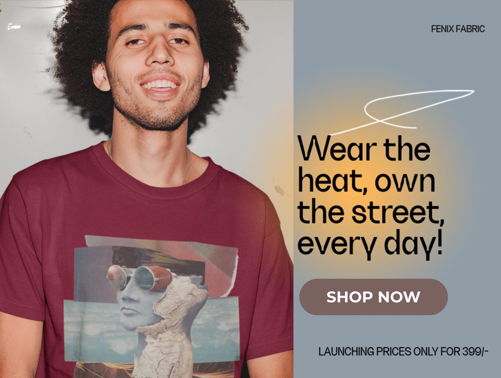 BANNER DESIGN WITH SHOP NOW