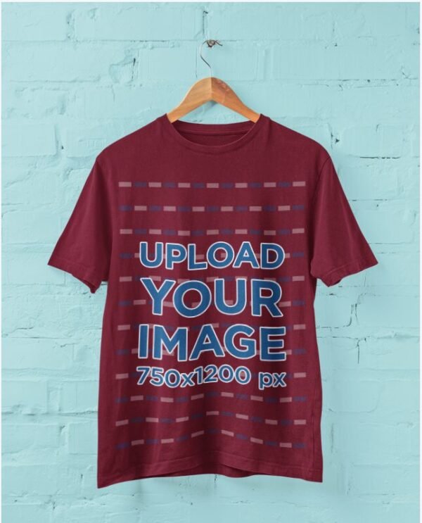 Maroon Custom Tee – Design Your Own Style